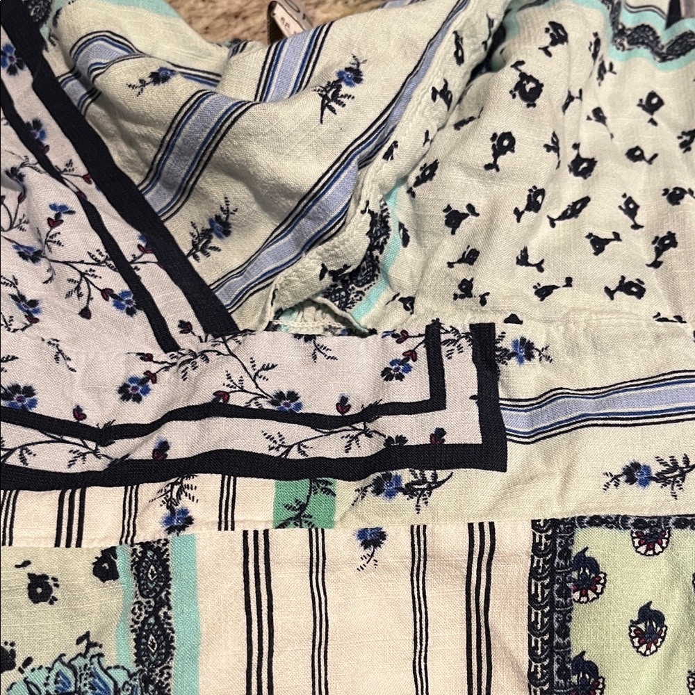 Patchwork Spaghetti Strap Dress, Loft petite 6P - Picture 8 of 8